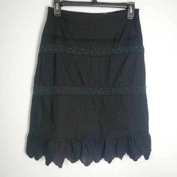 Vintage Whimsygoth Style Crochet Midi Skirt - Size 4 Petite - Picture 1 of 5